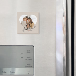 Heart Photo Family Magnet - Personlig
