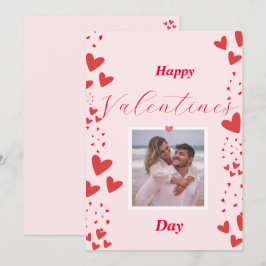 Heart Photo Ram Valentines day Gift Card Inbjudningar