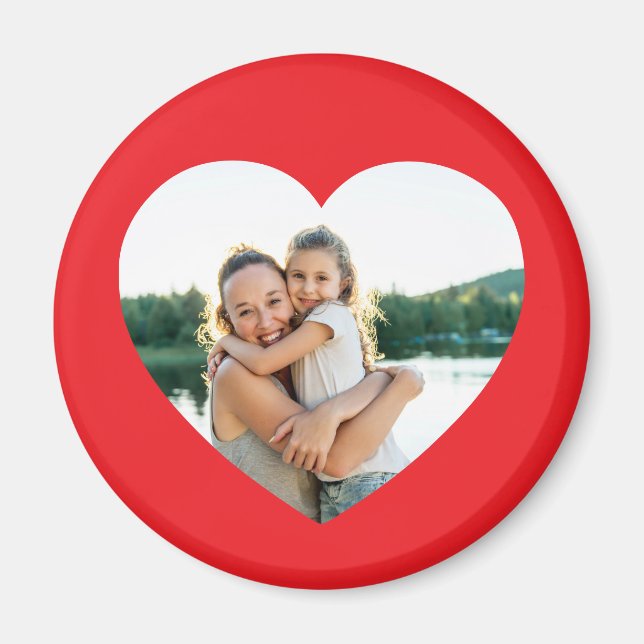 Heart Photo Red Magnet (Framsidan)