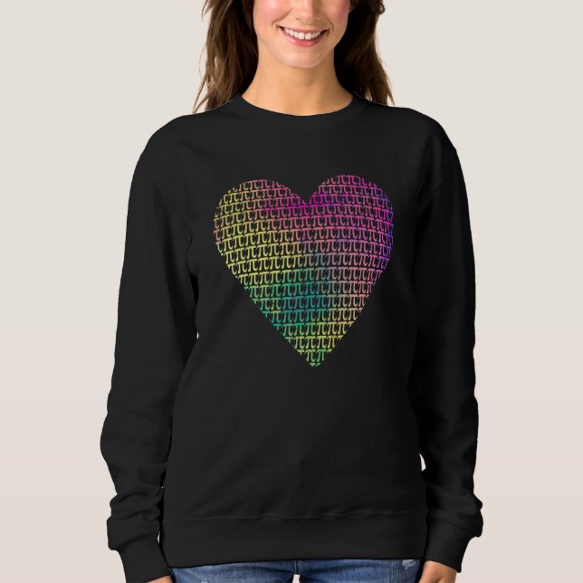Heart Pi Day Graphic Math Teacher Informatics T Shirt (Framsida)