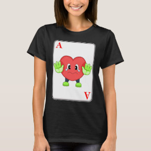 Heart Poker-kort T Shirt