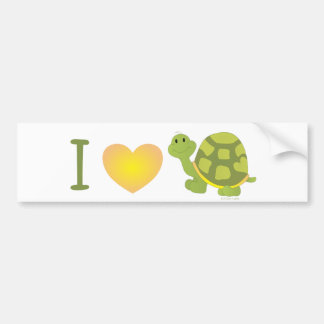 Heart Pop Turtle Bildekal