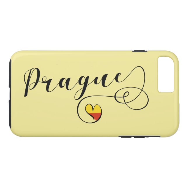 Heart Prag Mobile Phone Case, Tjeckiska Case-Mate iPhone Skal (Baksida (horisontal))