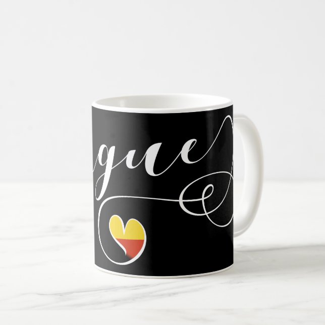 Heart Prag Mugg, Tjeckien Kaffemugg (Framsida höger)
