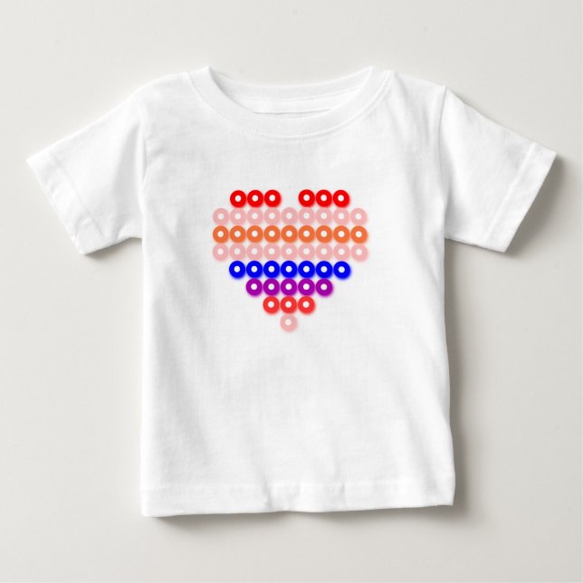Heart - Princess Mönster #83 - PrinterKids T-shirt (Framsida)