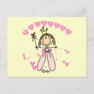 Heart Princess Tshirts och Gifts Vykort