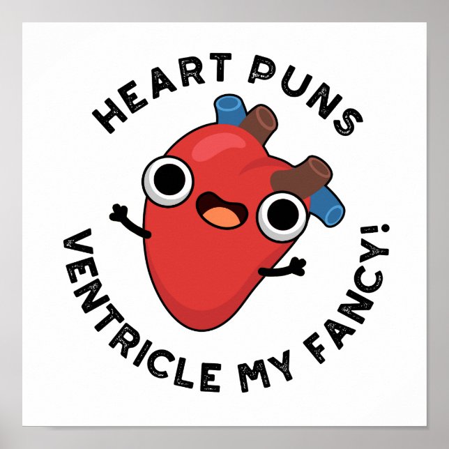 Heart Puns Ventricle My Finare Funny Anatomy Pun Poster (Framsidan)