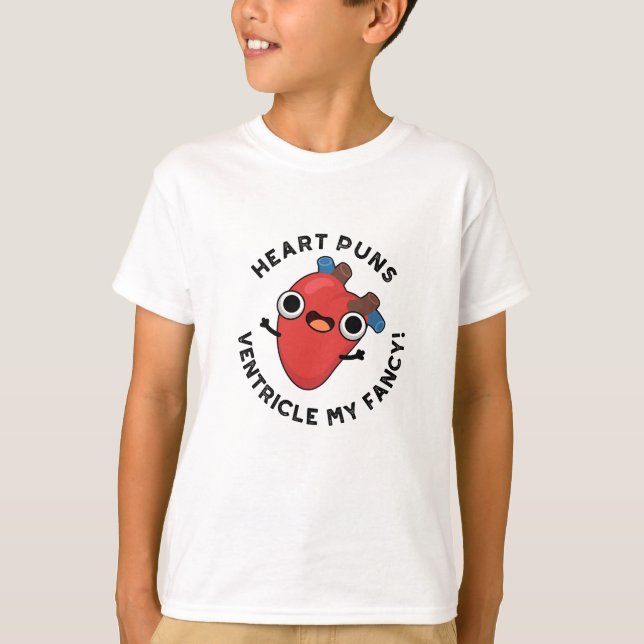 Heart Puns Ventricle My Finare Funny Anatomy Pun T Shirt (Framsida)