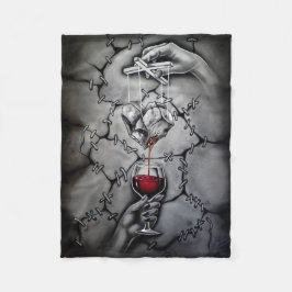 Heart Puppet Fleecefilt