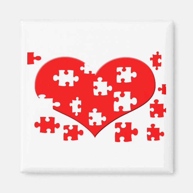 Heart Puzzle Magnet (Framsidan)