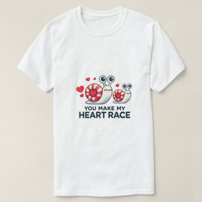 Heart Race T Shirt (Design framsida)
