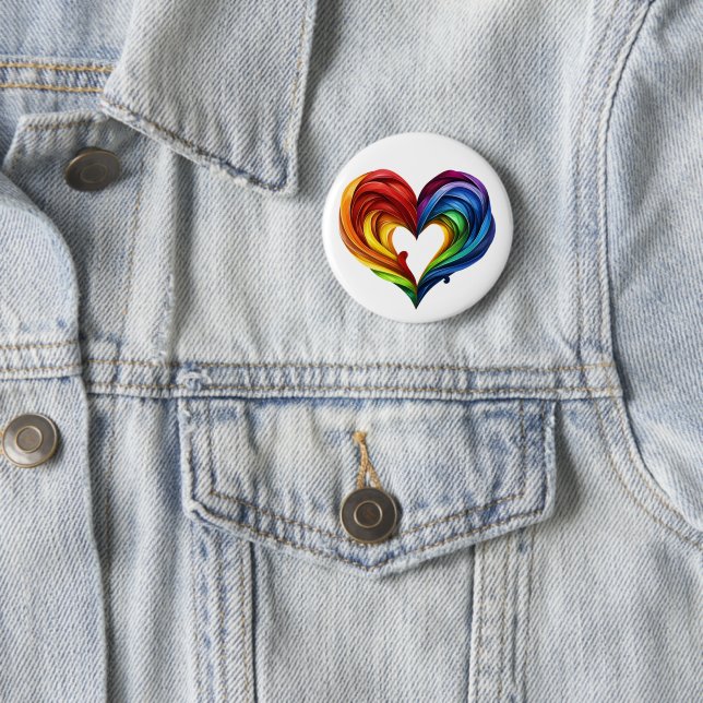 Heart Rainbow Färg Knapp (In Situ)