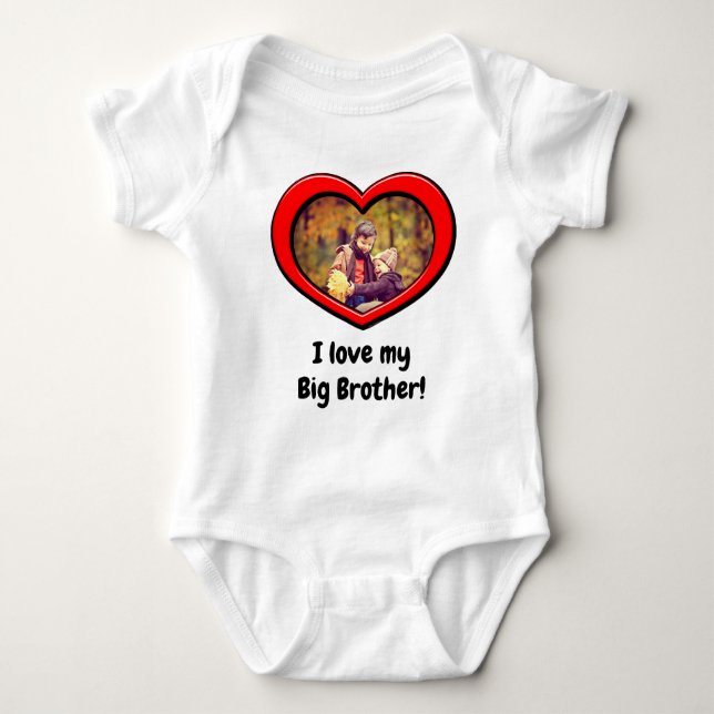 Heart Ram Anpassningsbar Färg Foto Baby T Shirt (Framsida)