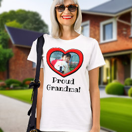 Heart Ram Grandma Photo Mors dag Personlig T Shirt