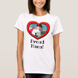 Heart Ram Proud Nana Photo Mors dag Anpassningsbar T Shirt
