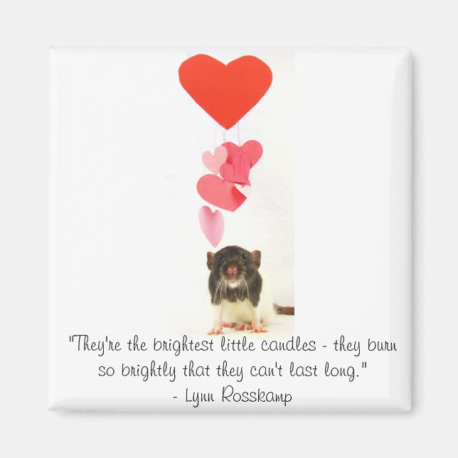 Heart Råtta Magnet (Framsidan)