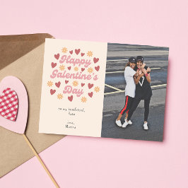 Heart Retro Lycklig Galentine's Day Bestkompis Pho Vykort