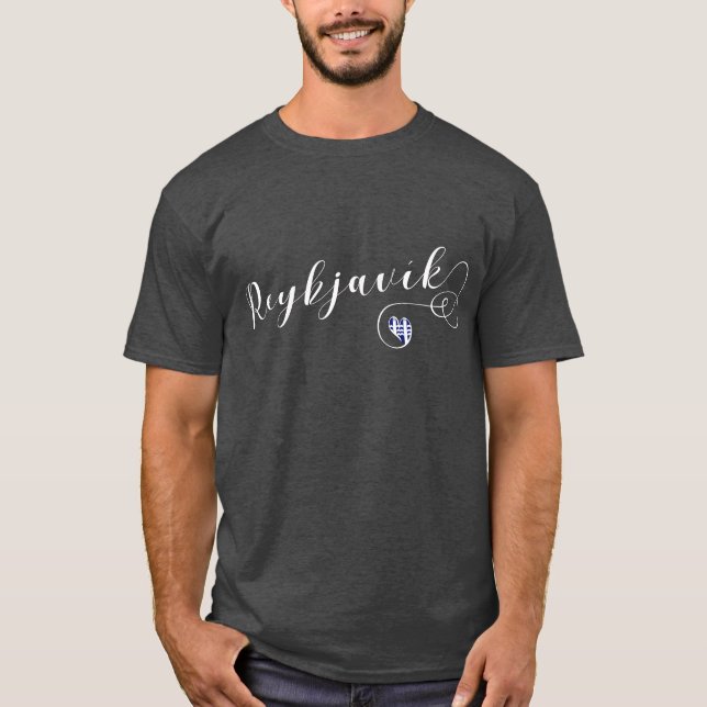 Heart Reykjavík, isländska T Shirt (Framsida)