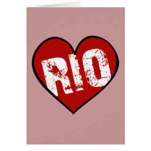 HEART RIO HÄLSNINGSKORT