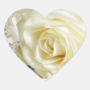 Heart Ro bröllop Stickers Hjärtformat Klistermärke