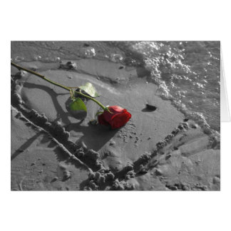 Heart ro hälsningskort