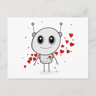 Heart Robot - vykort