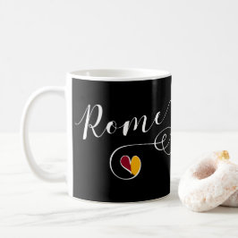 Heart Rom Mugg, Italien, italienska Kaffemugg