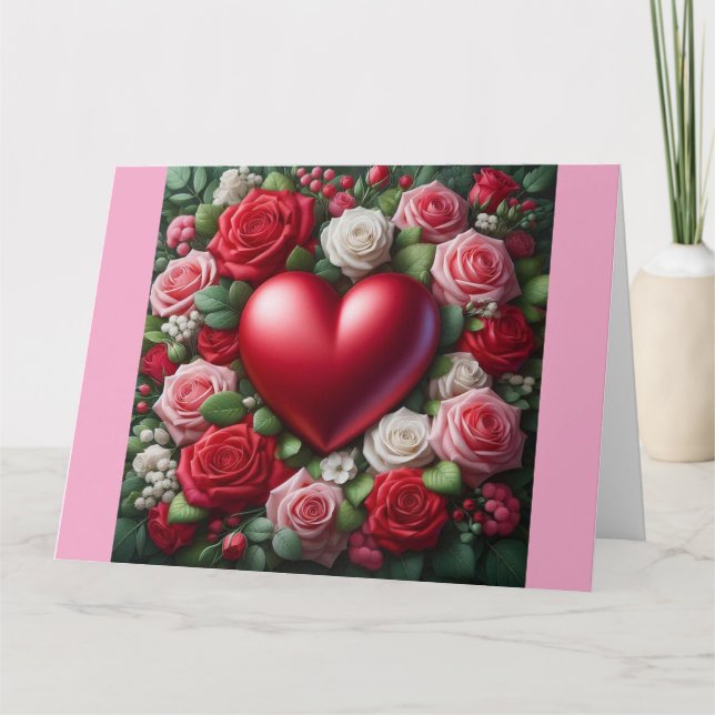 Heart-Romantik-kortet Kort (Framsida)