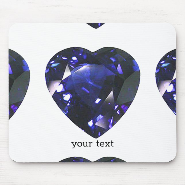 Heart Sapphire Blue Musmatta (Framsidan)
