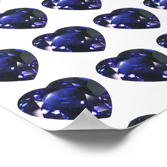 Heart Sapphire Blue Poster (Hörn)