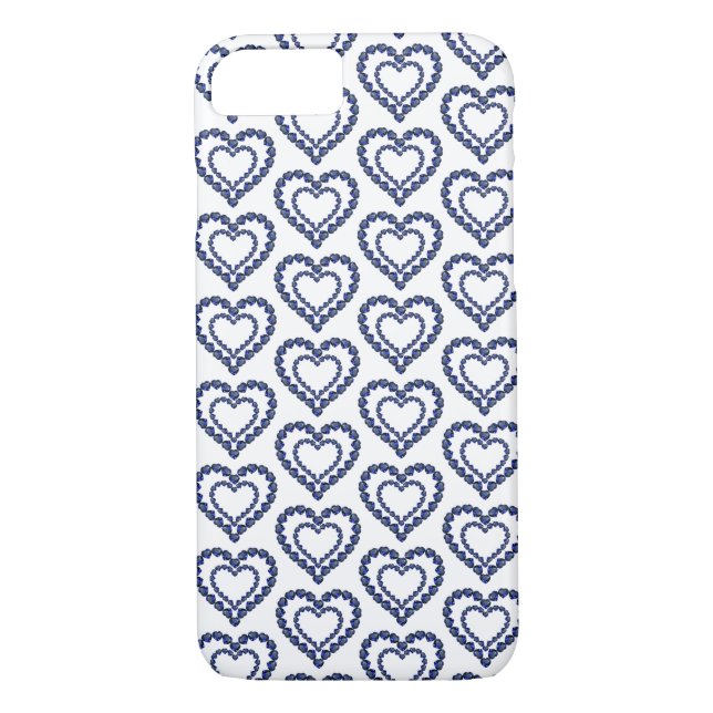 Heart Sapphire Gemstone Case-Mate iPhone Skal (Baksida)