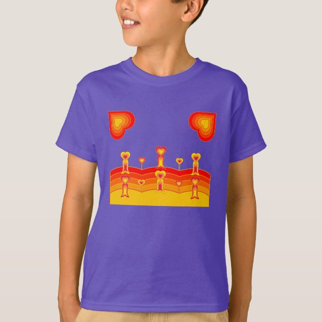Heart-Scape Kids T-shirt (Framsida)
