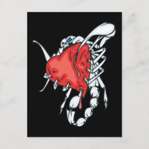 Heart Scorpion Vykort
