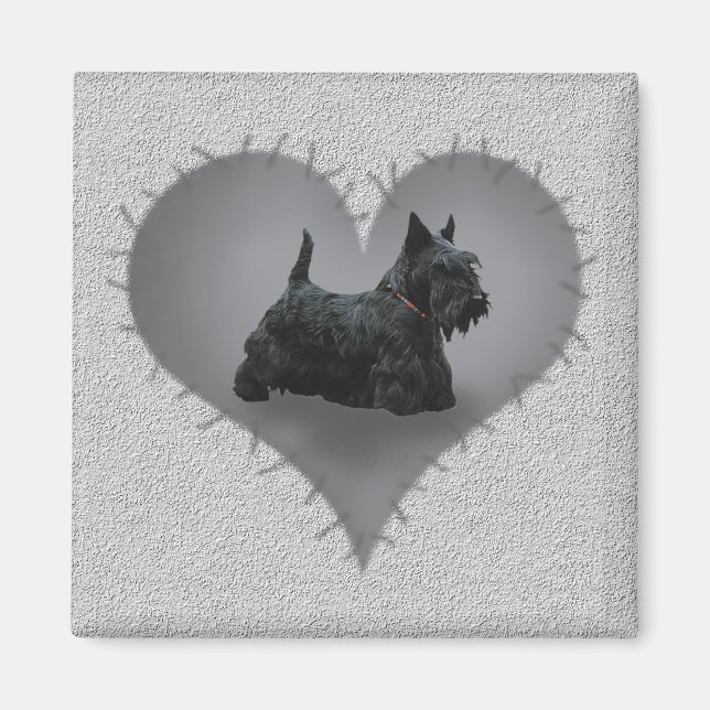 Heart Scottie Magnet (Framsidan)