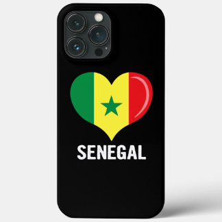 Heart Senegal Flagga Manar Women Kids Patriotic 
