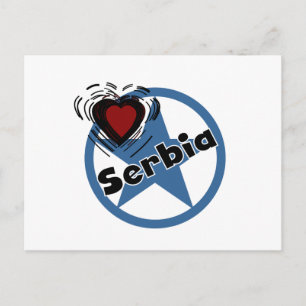 Heart Serbien Vykort