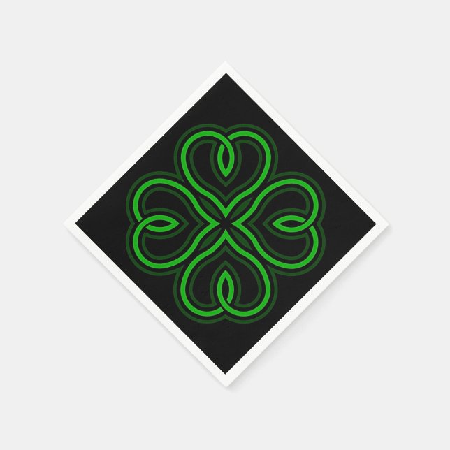 Heart Shamrock Napkins Pappersservett (Hörn)