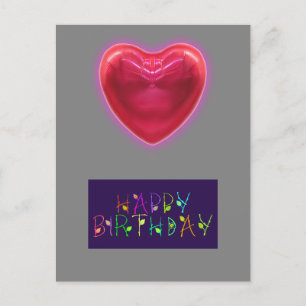 HEART SHAPE BIRTHDAY CARD VYKORT