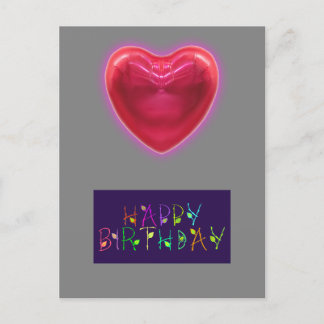 HEART SHAPE BIRTHDAY CARD VYKORT