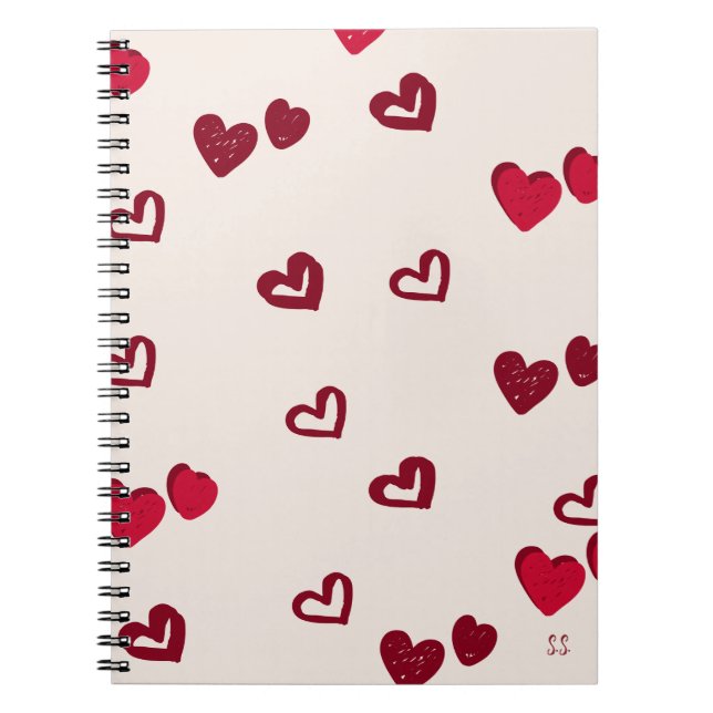 Heart Shape Notebook Anteckningsbok (Framsidan)