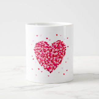 Heart Shape Valentines day Kärlek Gift Jumbo Mugg