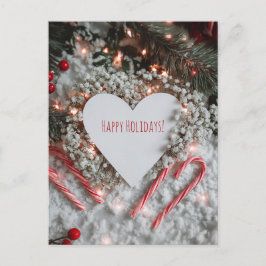Heart-shaped Christmas card  Helg Vykort