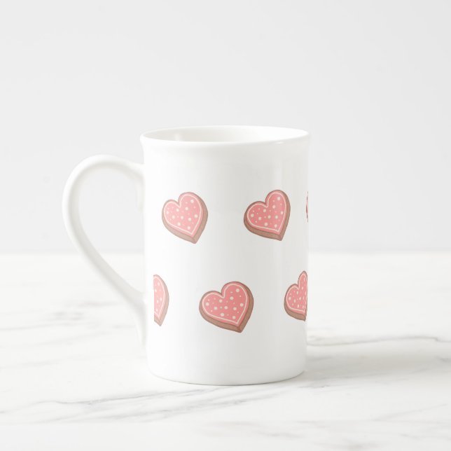 Heart-shaped cookies benporslin mugg (Vänster)