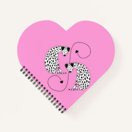 Heart shaped Dalmatian dogs 