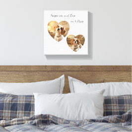 Heart-Shaped Dog Design – “Happiness on Four Paws” Canvastryck