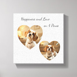 Heart-Shaped Dog Design – “Happiness on Four Paws” Canvastryck