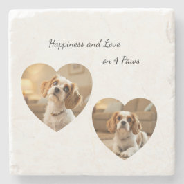 Heart-Shaped Dog Design – “Happiness on Four Paws” Stenunderlägg