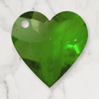 Heart‑Shaped Emerald Gåvor Etiketter
