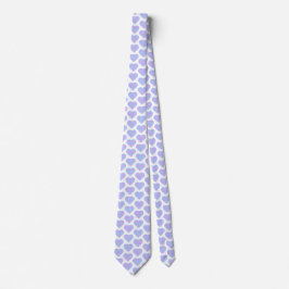 Heart Shaped Plaid Pink Blue Pastel Neck Tie Slips