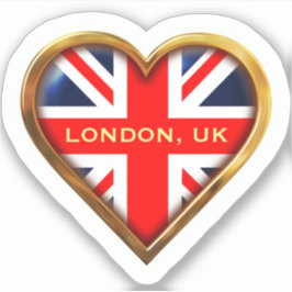 Heart-Shaped Union Jack Klistermärken